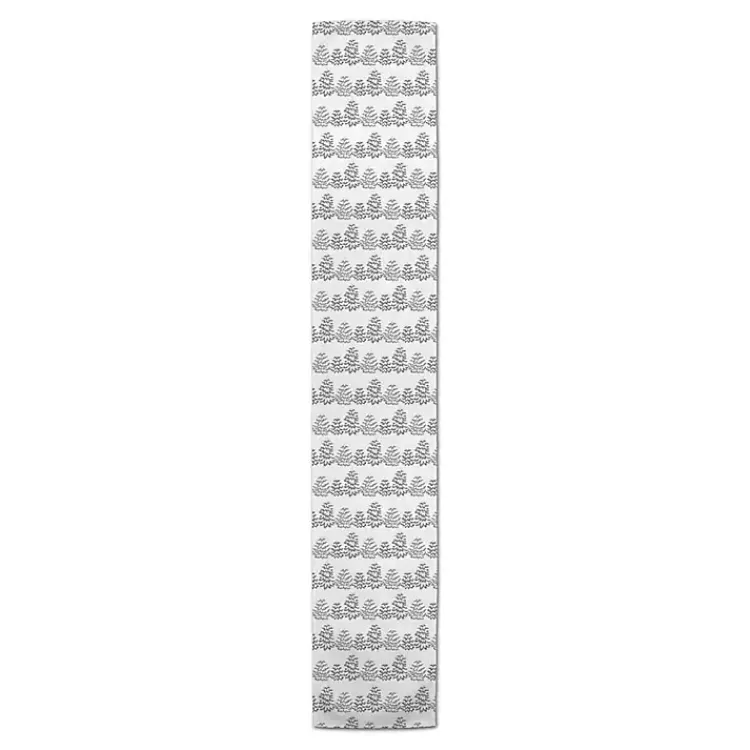 Neutral Tree Patterned Table Runner, 90 in. Christmas Dining & Entertaining