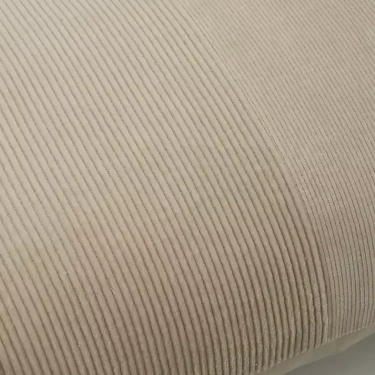 Clearance Neutral Velvet Corduroy Lumbar Pillow Pillows