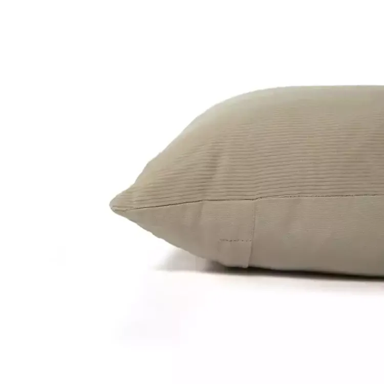 Clearance Neutral Velvet Corduroy Lumbar Pillow Pillows
