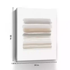Kirklands Home Canvas Art|Neutral Watercolor Stripes Canvas Art Print