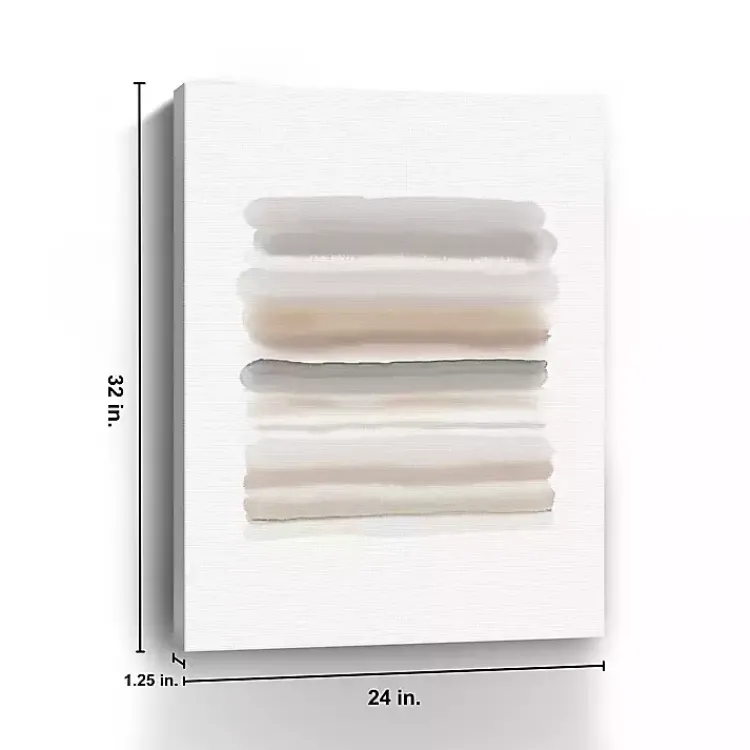 Kirklands Home Canvas Art|Neutral Watercolor Stripes Canvas Art Print