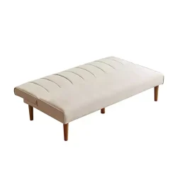 Kirklands Home Sofas & Loveseats|Neutral Woven Channel Convertible Sofa Tan