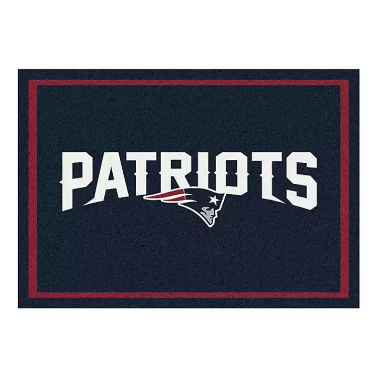 Kirklands Home Area Rugs|New England Patriots Area Rug, 4x6 Black