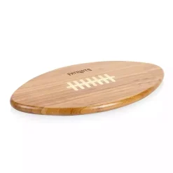 Kirklands Home Serving & Entertaining|New England Patriots Bamboo Football Cutting Board Tan