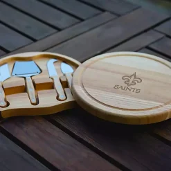 Kirklands Home Serving & Entertaining|New Orleans Saints Cheese Board and Tool Set Tan