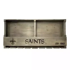 Kirklands Home Shelves|New Orleans Saints Reclaimed Wood Bar Shelf Gray
