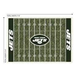 Kirklands Home Area Rugs|New York Jets Home Field Area Rug, 6x8 Green