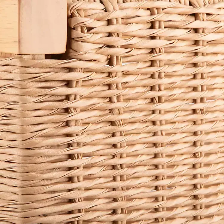 Kirklands Home Bar Stools & Counter Height Stools|Newport Natural Wood and Rattan Counter Stool Brown