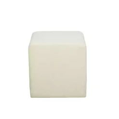Kirklands Home Benches & Ottomans|Newton Boucle Square Ottoman Ivory