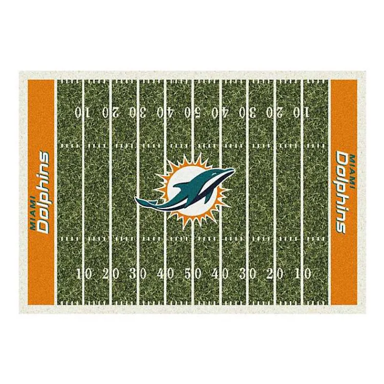 Kirklands Home Area Rugs|NFL Miami Dolphins Home Field Area Rug, 6x8