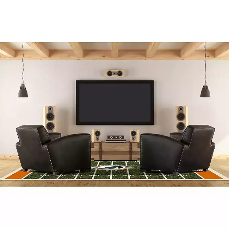 Kirklands Home Area Rugs|NFL Miami Dolphins Home Field Area Rug, 6x8