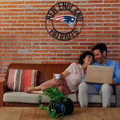 Kirklands Home Wall Plaques|NFL New England Patriots Wrought Iron Wall Plaque