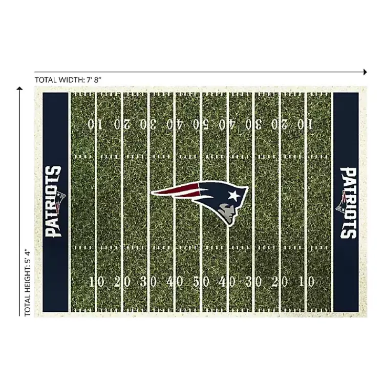 Kirklands Home Area Rugs|NFL New England Patriots Home Field Area Rug, 6x8