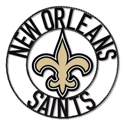 Kirklands Home Wall Plaques|NFL New Orleans Saints Wrought Iron Wall Plaque