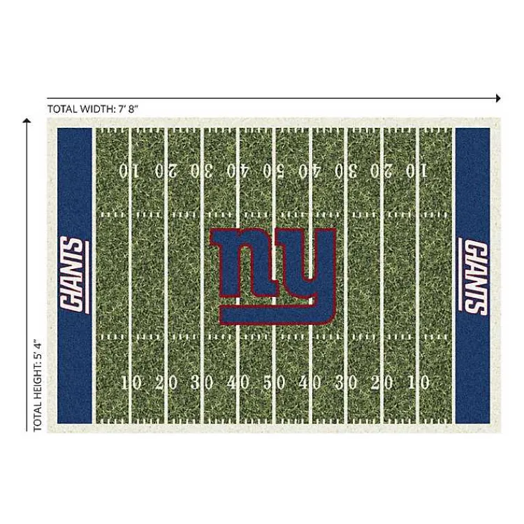 Kirklands Home Area Rugs|NFL New York Giants Home Field Area Rug, 6x8