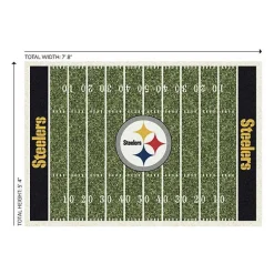 Kirklands Home Area Rugs|NFL Pittsburgh Steelers Home Field Area Rug, 6x8
