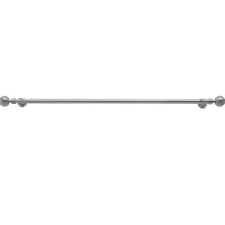 Kirklands Home Curtain Rods & Hardware|Nickel Blackout Extendable Curtain Rod, 144 in.