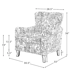 Kirklands Home Accent Chairs|Nicola Beige Linen Upholstered Armchair Tan