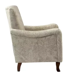 Kirklands Home Accent Chairs|Nicola Beige Linen Upholstered Armchair Tan