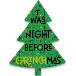 Outlet Night Before Grinchmas Tree Wall Plaque Christmas Art & Wall Decor