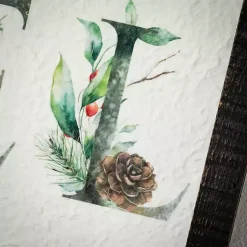 Outlet Noel with Holly Framed Wall Plaque Christmas Decorations