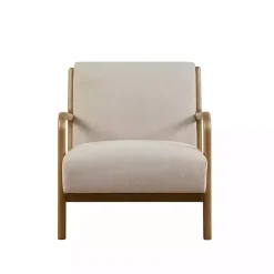 Kirklands Home Accent Chairs|Nolan Cream Lounge Accent Chair White