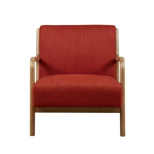 Kirklands Home Accent Chairs|Nolan Mid-Century Modern Accent Chair Red
