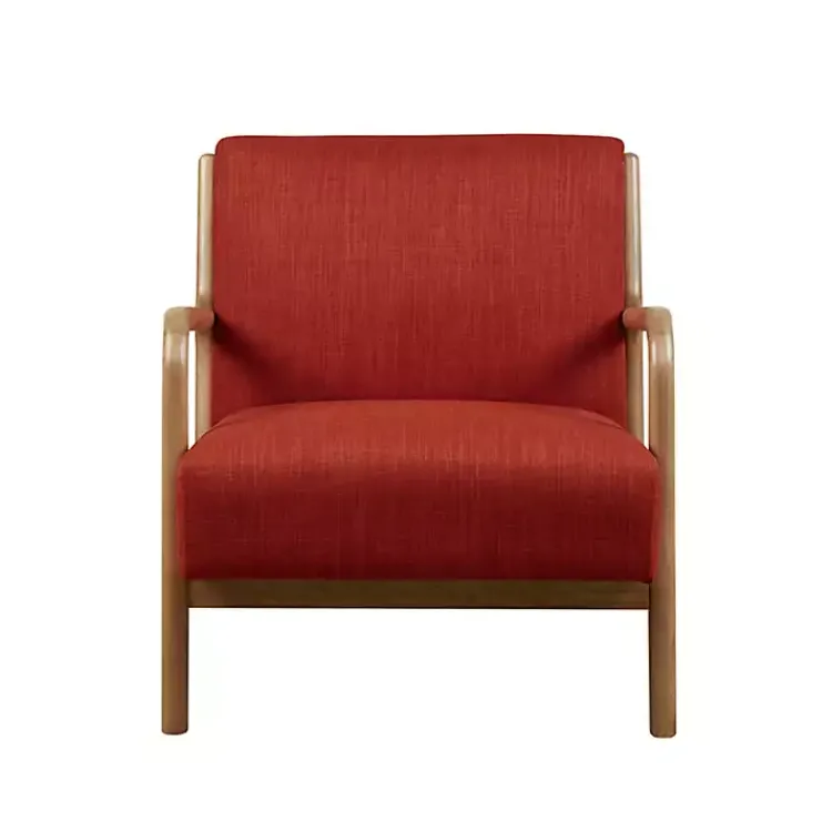 Kirklands Home Accent Chairs|Nolan Mid-Century Modern Accent Chair Red