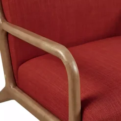 Kirklands Home Accent Chairs|Nolan Mid-Century Modern Accent Chair Red
