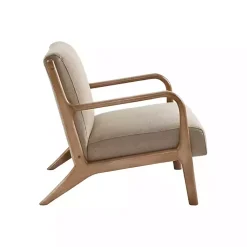 Kirklands Home Accent Chairs|Nolan Sand Mid-Century Accent Chair Tan