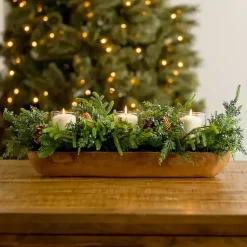Discount Norfolk Pine and Blue Berry Centerpiece Arrangements & Greenery