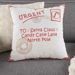 New North Pole Postcard Pillow Christmas Pillows