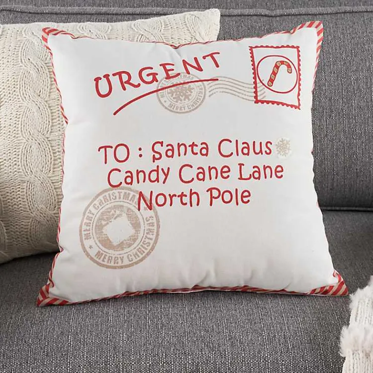 New North Pole Postcard Pillow Christmas Pillows