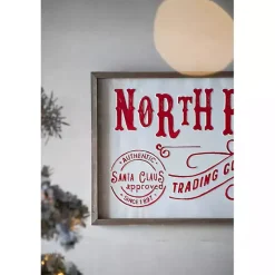 Online North Pole Trading Post Wall Plaque Christmas Art & Wall Decor