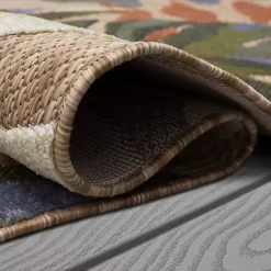 Kirklands Home Outdoor Rugs|North Shore Botanical Outdoor Area Rug, 7x10 Multi