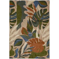 Kirklands Home Outdoor Rugs|North Shore Botanical Outdoor Area Rug, 9x12 Multi