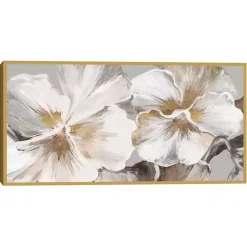 Kirklands Home Canvas Art|Nostalgic Neutral Framed Canvas Art Print White