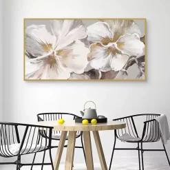 Kirklands Home Canvas Art|Nostalgic Neutral Framed Canvas Art Print White