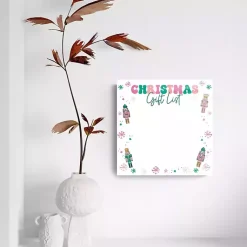 Nutcracker Christmas Gift List Dry Erase Board Christmas Art & Wall Decor