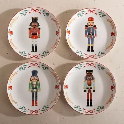 Kirklands Home Dinnerware|Nutcracker Salad Plates, Set of 4