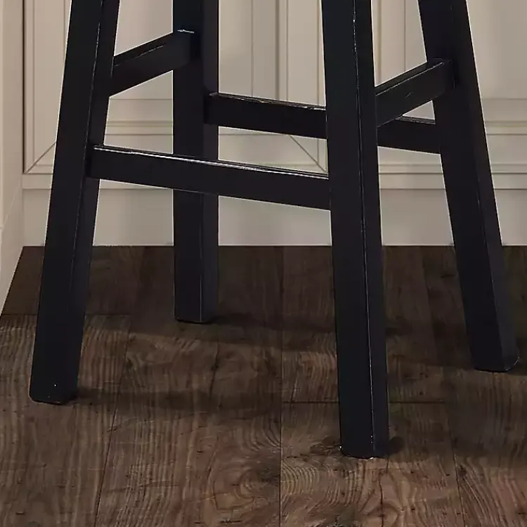 Kirklands Home Bar Stools & Counter Height Stools|Oak Wood Backless Cooper Counter Stools, Set of 2 Brown