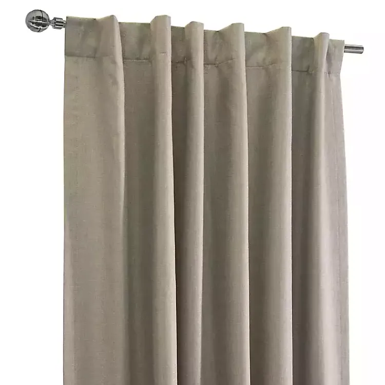 Kirklands Home Curtains & Drapes|Oatmeal Baxter Blackout Curtain Panel, 84 in. Tan