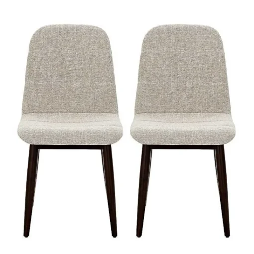 Kirklands Home Dining Chairs|Oatmeal Linen Dining Chairs, Set of 2 Tan