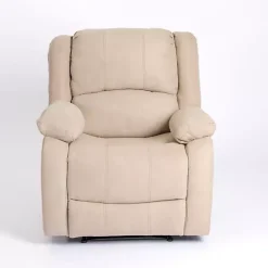 Kirklands Home Accent Chairs|Oatmeal Performance Fabric Barrett Recliner Tan
