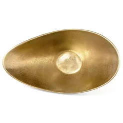 Discount Oblong Black and Gold Bowl, 15 in Decorative Bowls & Jars
