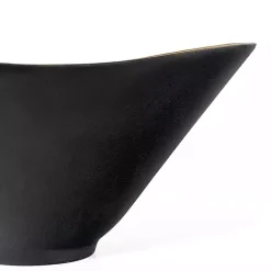 Discount Oblong Black and Gold Bowl, 15 in Decorative Bowls & Jars