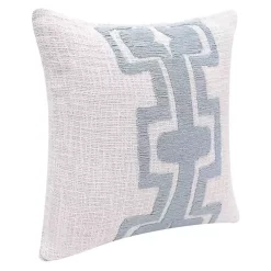 Discount Ocean Blue Geometric Stripe Pillow Pillows