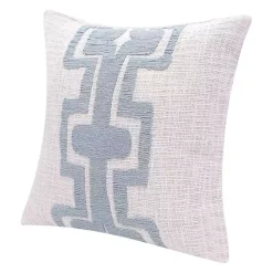 Discount Ocean Blue Geometric Stripe Pillow Pillows