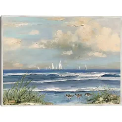 Kirklands Home Canvas Art|Ocean Regatta Framed Canvas Art Print Multi