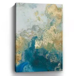 Kirklands Home Canvas Art|Ocean Splash II Canvas Art Print Blue